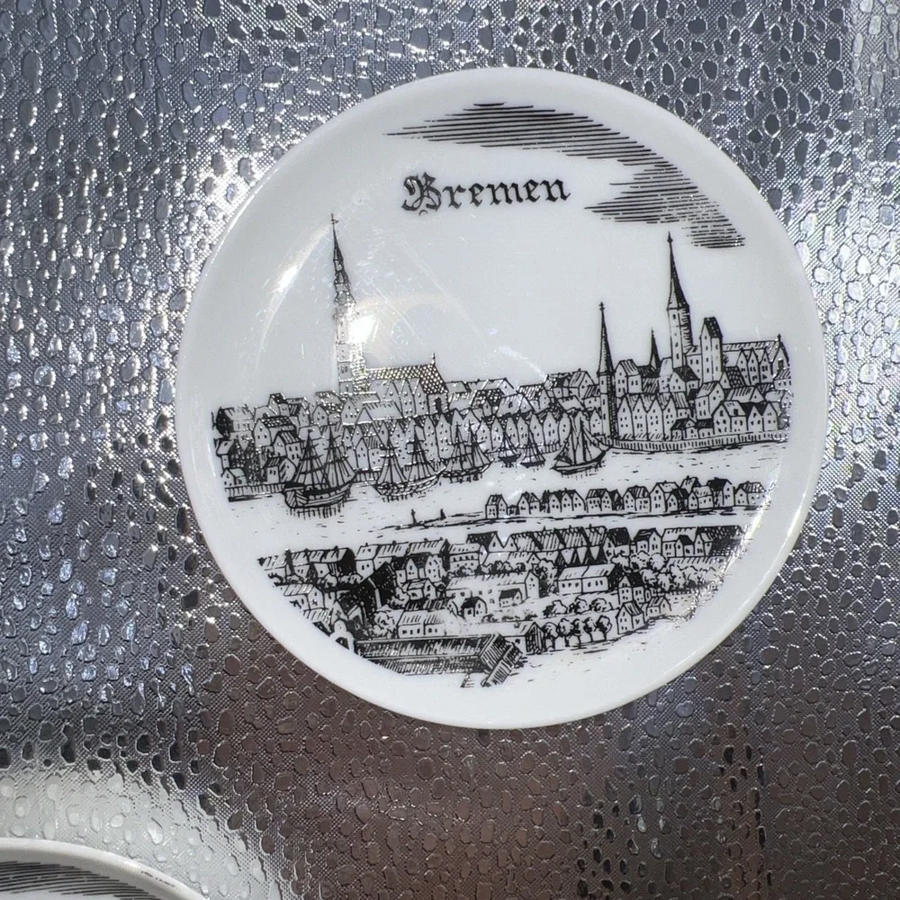 Set of 3 Vintage ALTENKUNSTADT Meldorf Germany Butter Pat‎ Plates